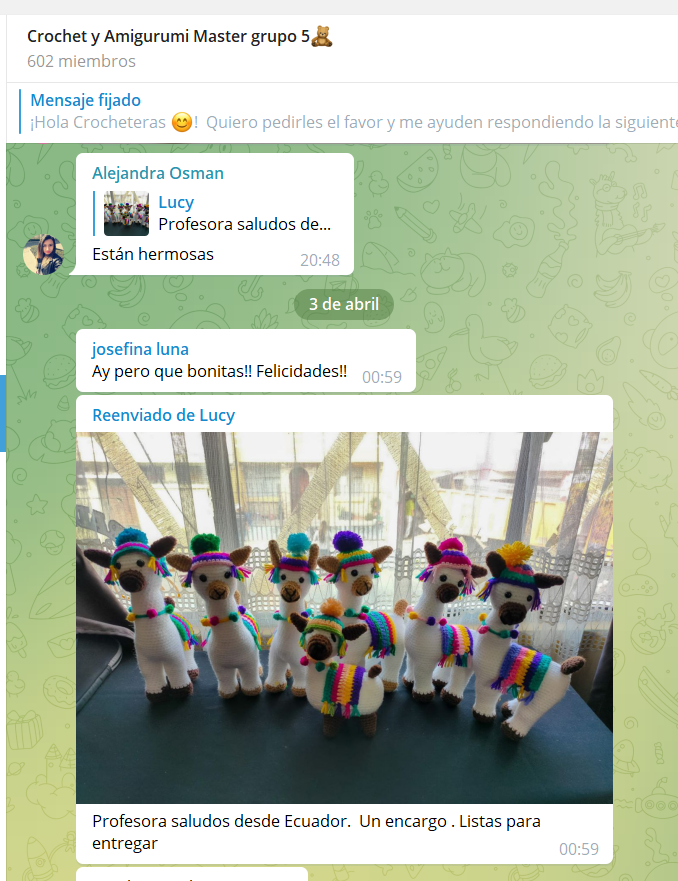 testimonios del curso de crochet
