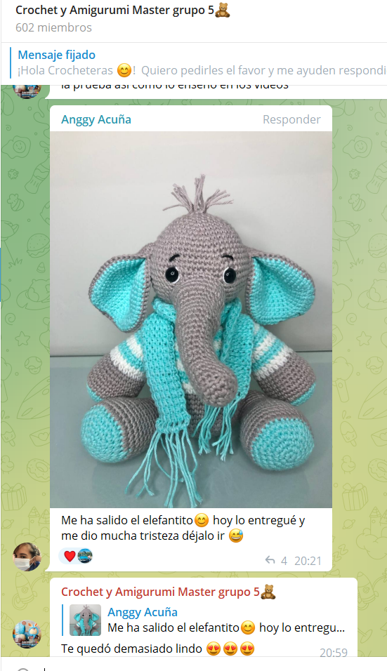 testimonios del curso de crochet