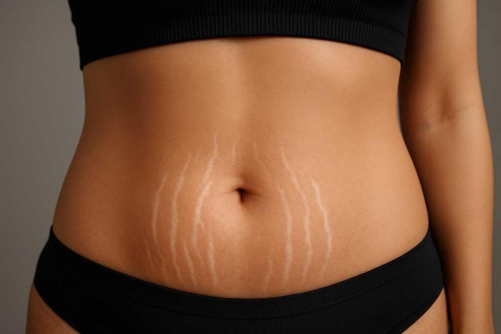 estrias abdominales