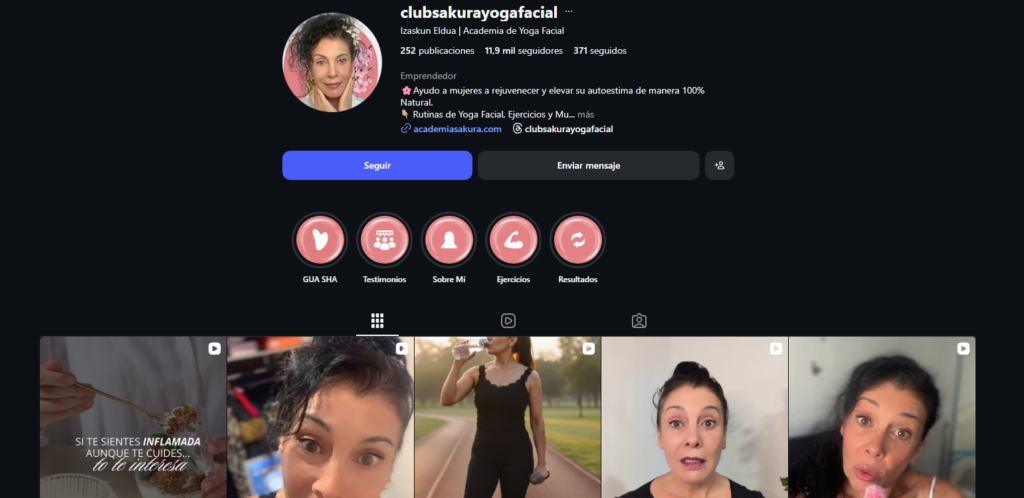 instagram del metodo sakura